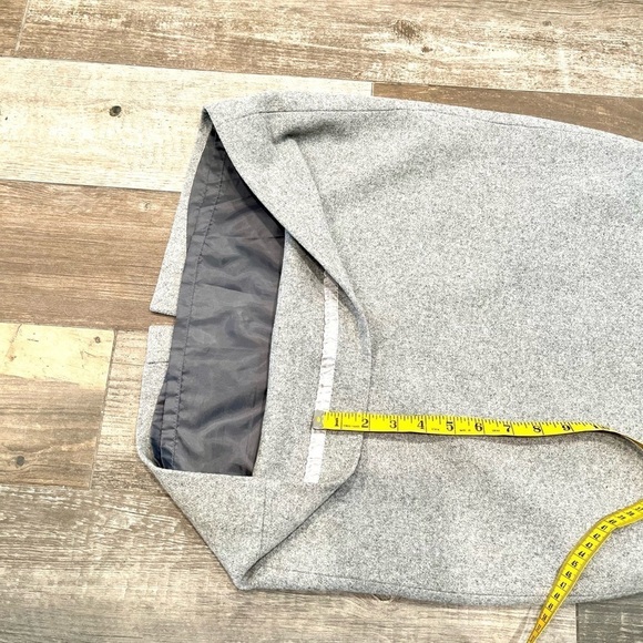 J.CREW $110 light gray Classic Lined Pencil Skirt Double Serge Wool Size 8 - Picture 6 of 9